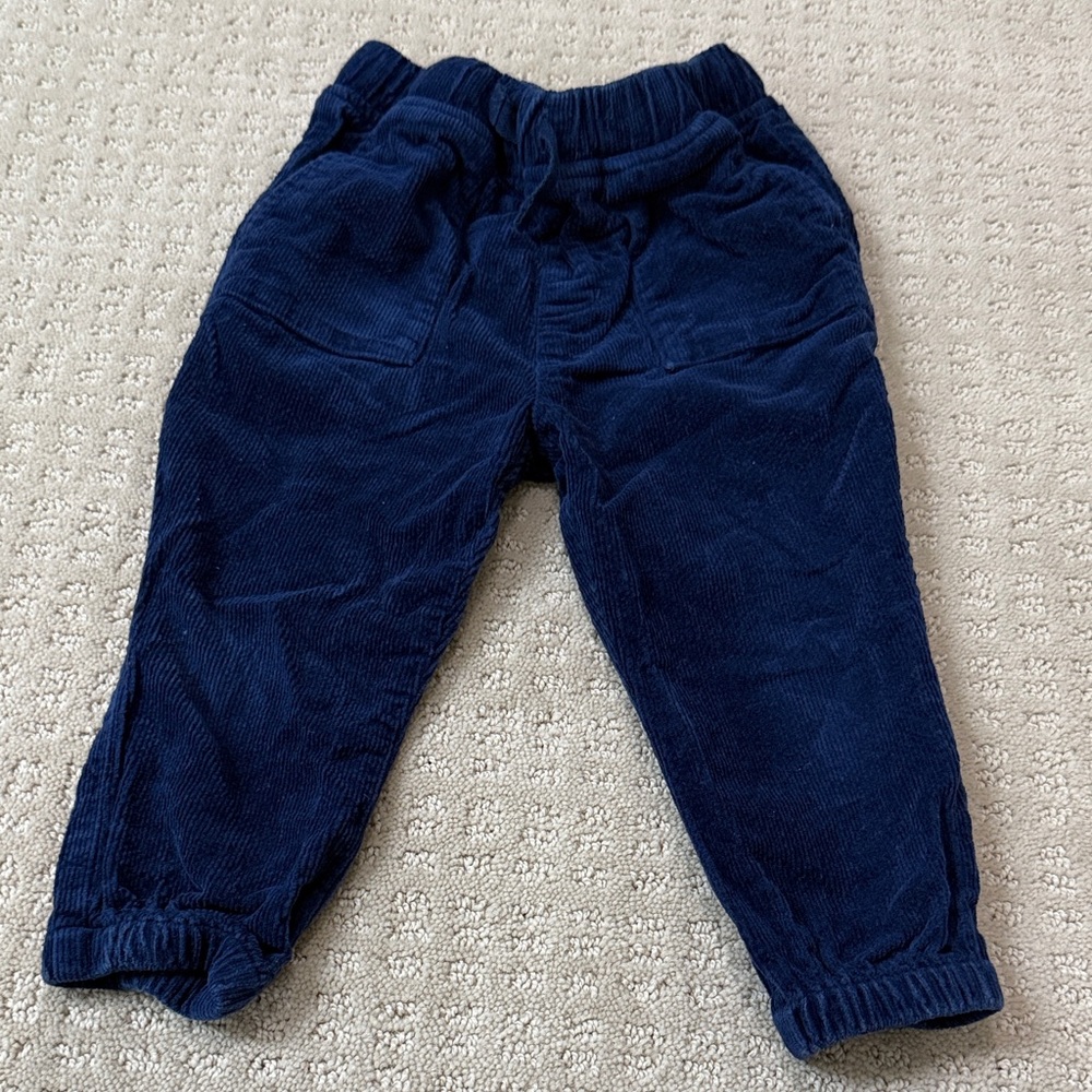 Hanna Andersson Dark Blue Corduroy Joggers